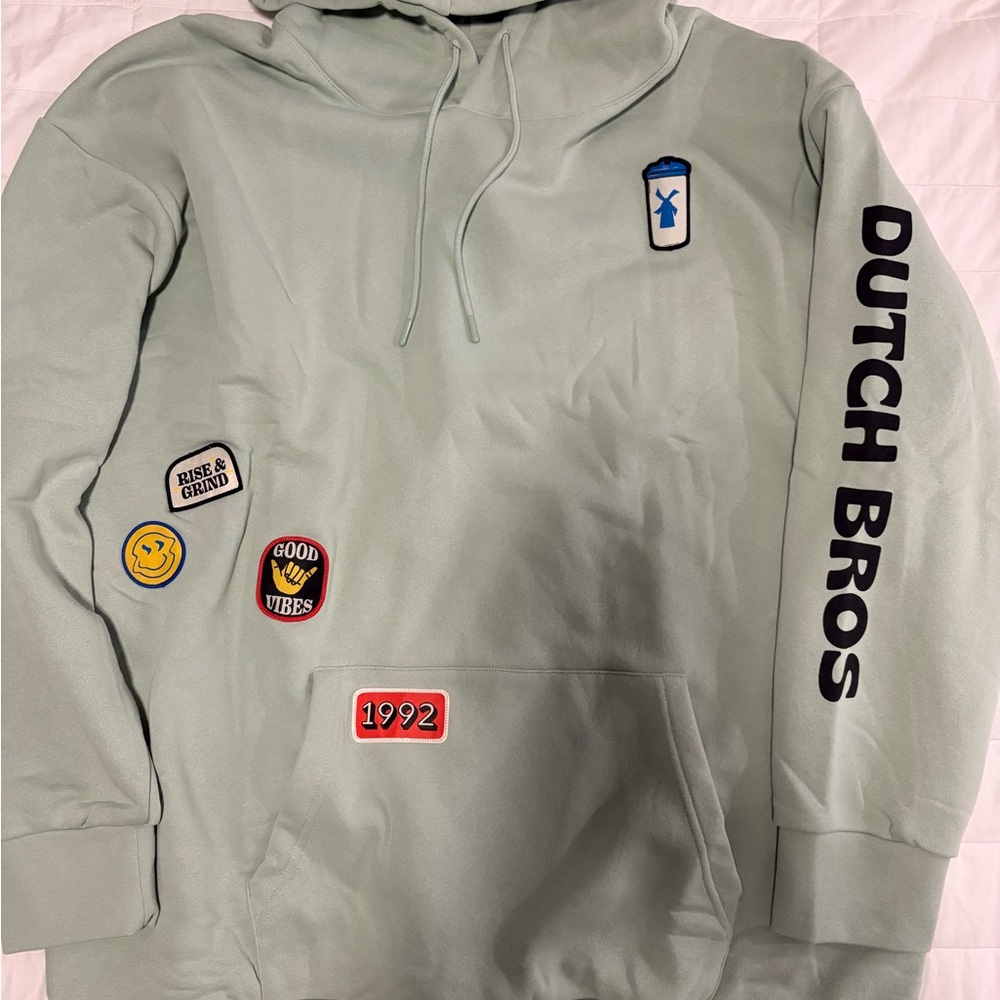 Dutch Bros Light Green Unisex Sweater